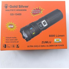 Birlik Gold Silver GS-15400 60 Watt 6000 Lümen Ultra Güçlü El Feneri