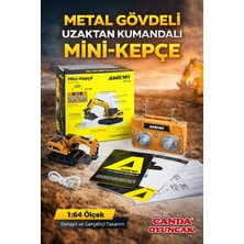 Canda Oyuncak 1/64 Şarjlı Mini Metal Ekskavatör Uzaktan Kumandalı