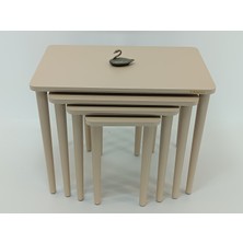 Mirzabeyoğlu Cappuccinotam Mdflam 4lü Zigon Sehpa