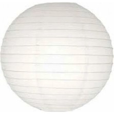 İsingir Shopping Dekoratif Çin Feneri – Kağıt Lamba - Beyaz - Dev Boy