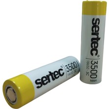İsingir Shopping Sertec 18650 3.7V 3500 Mah 3c Li-Ion Şarjlı Pil