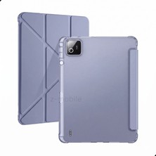 Z-Mobile Xiaomi Mi Pad 7/7 Pro ve Mi Pad 8/8 Pro Kılıf Üçe Katlanan Kalem Bölmeli Standlı Tablet Kılıfı Uyandırma Özellikli Darbelere Dayanıklı