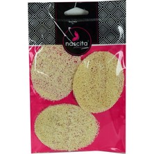 Colezium Doğal Kabak Lifli Peeling Oval Yüz Pedi Kese 3 Adet 9x7 cm