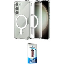 TKÇ Ieg™ Galaxy S23 Plus Kılıf Ahenk Yansıma Prime - Siyah 5d Eko Cam Ekran Koruyucu