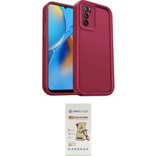 TKÇ Ieg™ Oppo A16 Kılıf Yankı Yansıma Özel Seri - Siyah Mat Seramik Nano Ekran Koruyucu