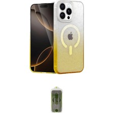 TKÇ  iPhone 15 Pro Kılıf Eksen Minimal Özel Seri - Siyah Joko Magic 5d Hayalet Cam