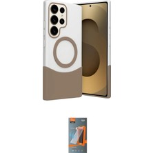 TKÇ Ieg™ Galaxy S24 Ultra Kılıf Kozmos Form Özel Seri - Siyah Autokit 5in1 Fiber Hayalet Polymer N