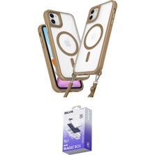 TKÇ Ieg™ Iphone 12 Kılıf Atlas Doku Koleksiyonu - Siyah Bilvis 5in1 5d Magic Hayalet Cam Ekran Kor