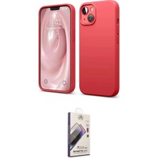 TKÇ Ieg™ Iphone 14 Kılıf Kozmos Yansıma Özel Seri - Siyah Bilvis 3D Mat Cam Ekran Koruyucu