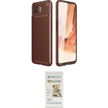 TKÇ Ieg™ Oppo A73 Kılıf Eksen Form Prime - Siyah Mat Seramik Nano Ekran Koruyucu