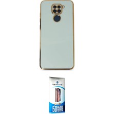 TKÇ Ieg™ Redmi Note 9 Kılıf Yankı Serisi - Siyah 5d Eko Cam Ekran Koruyucu