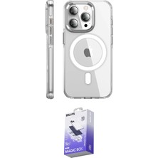 TKÇ  iPhone 15 Pro Max Kılıf Nova Doku - Siyah Bilvis 5in1 5d Magic Hayalet Cam Ekran Koruyucu