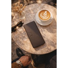 Velse Man Hakiki Deri Mıknatıslı Kart ve Telefon Bölmeli Unisex Cüzdan VS.BLKT.0943