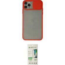 TKÇ  iPhone 11 Pro Kılıf Vadi Çizgi - Siyah 20D Premium Cam Ekran Koruyucu