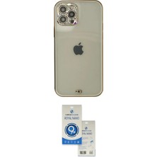 TKÇ Ieg™ Iphone 12 Pro Max Kılıf Eksen Minimal Koleksiyonu - Şeffaf Royal Nano Ekran Koruyucu