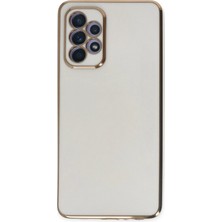 Popüler Sepet Samsung Galaxy A52 Kılıf Volet Silikon - Beyaz
