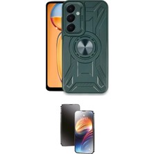 TKÇ Ieg™ Galaxy A15 4g Kılıf Nova Yansıma Prime - Siyah 3D Antistatik Mat Seramik Nano Ekran Koruy