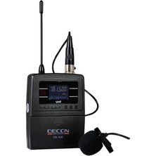 Westa Ten, Decon DB-500 Uhf Kablosuz Yaka Mikrofonu Profesyonel Lavalier Mikrofon Seti Sunum ve Eğitim Mikrofonu