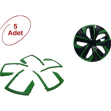 Jant Kapağı Çıtası Yeşil (5 Adet)
