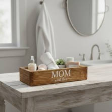 PostOtto Design Studio "mom With Love" Ahşap Dekoratif Hediye Kutusu – Kişiye Özel Tasarım – Anneler Günü Hediyesi