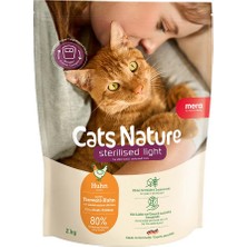 Mera Cats Nature Sterilised & Light Tahılsız Tavuklu Kısırlaştırılmış Kedi Maması 2 kg