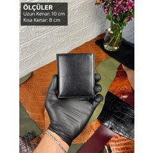 Paşala Leather Hakiki Deri Siyah Erkek Cüzdan Gizli Bölmeli Kartlık Ince ve Şık Tasarım
