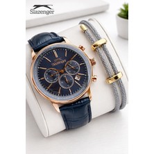 Slazenger Deri Kordon Iç Fonksiyonları Aktif 10 Atm Suya Dayanıklı Erkek Kol Saati ESL.9.2539.X2