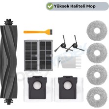 robotyedek Dreame X40 Ultra (RLX63CE) ve L40 Ultra (RLX53SE) Uyumlu Ana Fırça Hepa Filtre Mop Toz Torbası Seti-13 Parça