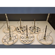 Ülger Seramik 24 Parça Pasta Çay Seti