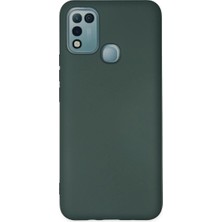 Decostyle Infinix Hot 10 Play Kılıf Nano Içi Kadife - Koyu Yeşil