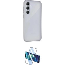 TKÇ  Galaxy A25 5g Kılıf Atlas Minimal Prime - Siyah 3D Antistatik Seramik Nano Ekran Koruyucu