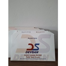 Devsan 250YAPRAK Klozet Kapak Örtüsü(Kağıt)-Çevre Dostu