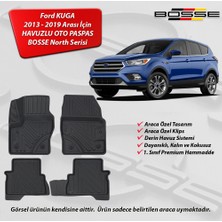 Bosse Bosse Ford Kuga 3D Havuzlu Oto Paspas 2013 2018 Arası 1. Kalite Siyah
