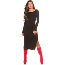 Pileli Store B101171 Uzun Kollu YırBRFaçlı Kalem Elbise