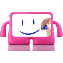 Fuchsia Galaxy Tab S7 Fe / S7 Plus 12,4" ile Uyumlu Koko Eğlenceli Standlı Yumuşak Çocuk Tablet Kılıfı