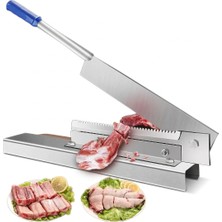 Gaman Paslanmaz Çelik Kemik Kesme Aparatı -Profesyonel Dişli Et Kesme Bıçağı, Pratik ve Güçlü Kesim (30CM)