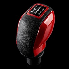 OtoPusula Peugeot-Renault-Citroen-Fiat Uyumlu Kırmızı 5 Ileri Spor Vites Topuzu