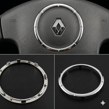 OtoPusula Renault Megane 2 Scenic 2 Kangoo 2 Airbag Nikelajı Direksiyon Parlak Krom 8200414936