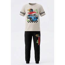 Remsa Erkek Çocuk Pamuk Penye Pijama Takımı 4294 Bej
