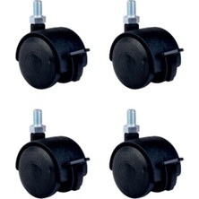 Nemere Büyük Plastik Vidalı Frenli - 50MM HKS129 - 4 Adet