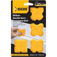 Sgs 6187 Silikon Mastik Derz Çekme Aparatı 4 Parça