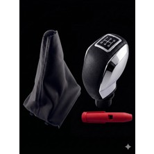 OtoPusula Peugeot 206 Uyumlu Vites Topuzu ve Körük Seti 5 Ileri Özel Tasarım Legend Model