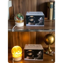 Ahşap Altlıklı Işıklı Küre