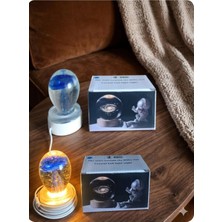 Ahşap Altlıklı Işıklı Küre