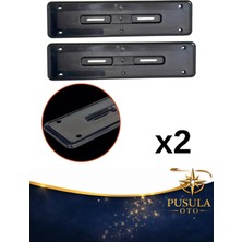 OtoPusula Hummer Tip Iki Parçalı Plaka Altlığı - Standart Plaka Uyumlu Plakalık