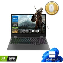 Lenovo Loq Gaming Notebook I5-12600HX 24GB Ram 512GB SSD RTX3050 6gb 15.6" Fhd 144Hz IPS WIN11PRO 83GS00P8TR ATL111 +Mouse