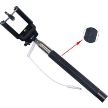 Jacom Yüksek Kalite Selfie Çubuğu Aux-Siyah