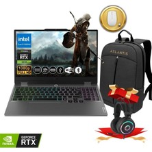 Lenovo Loq Gaming Notebook I5-12600HX 40GB 512GB RTX3050 6gb 15.6" 144Hz IPS Fdos 83GS00P8TR ATL180 +Çanta +Mouse +Kulaklık