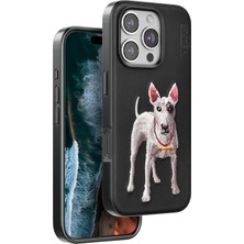 Popüler Sepet iPhone 16 Pro Perma Desenli Kapak - Siyah