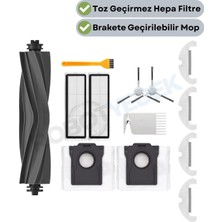 robotyedek Dreame D10 Plus Gen 2 (RLD32GD) Uyumlu Ana Fırça Hepa Filtre Mop Toz Torbası Seti-13 Parça
